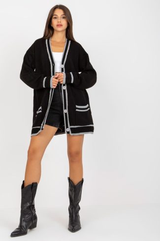 Black Cardigan in Cardigans For Women, Ponchos with Acrylic