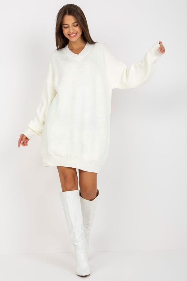 Beige Daydress in Day Dresses with Acrylic