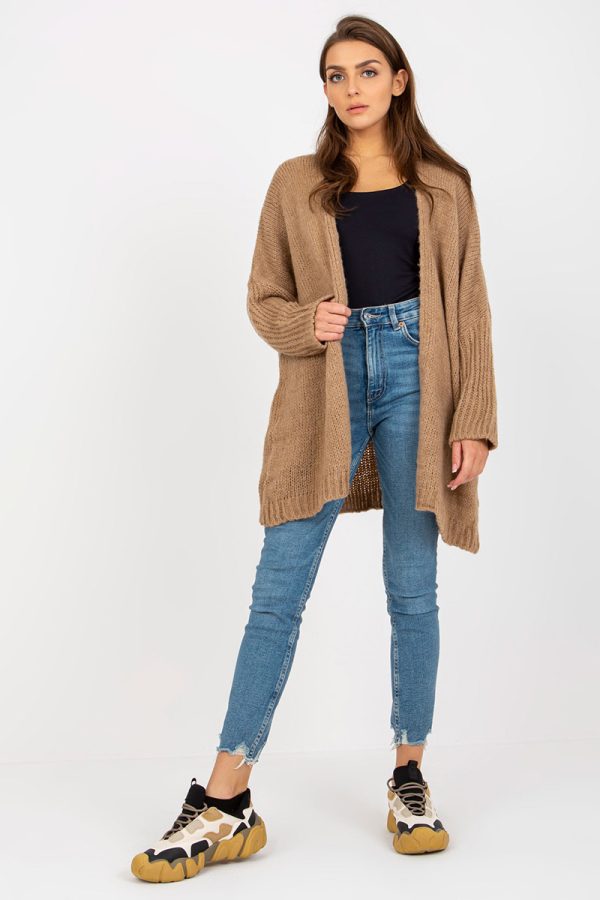 Beige Cardigan in Cardigans For Women, Ponchos with Acrylic, Polyamide, Viscose and Wool