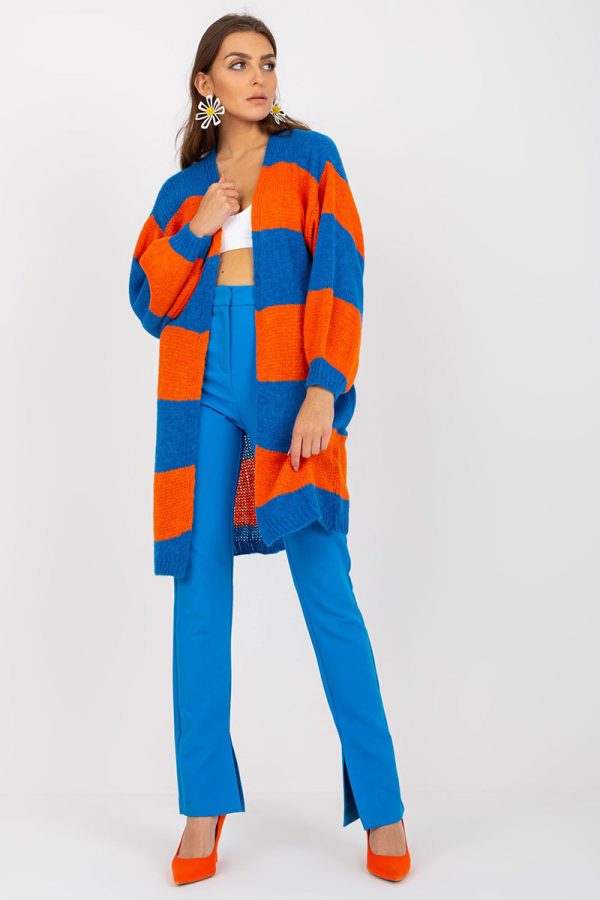 Blue Cardigan in Cardigans For Women, Ponchos with Acrylic, Polyamide, Viscose and Wool
