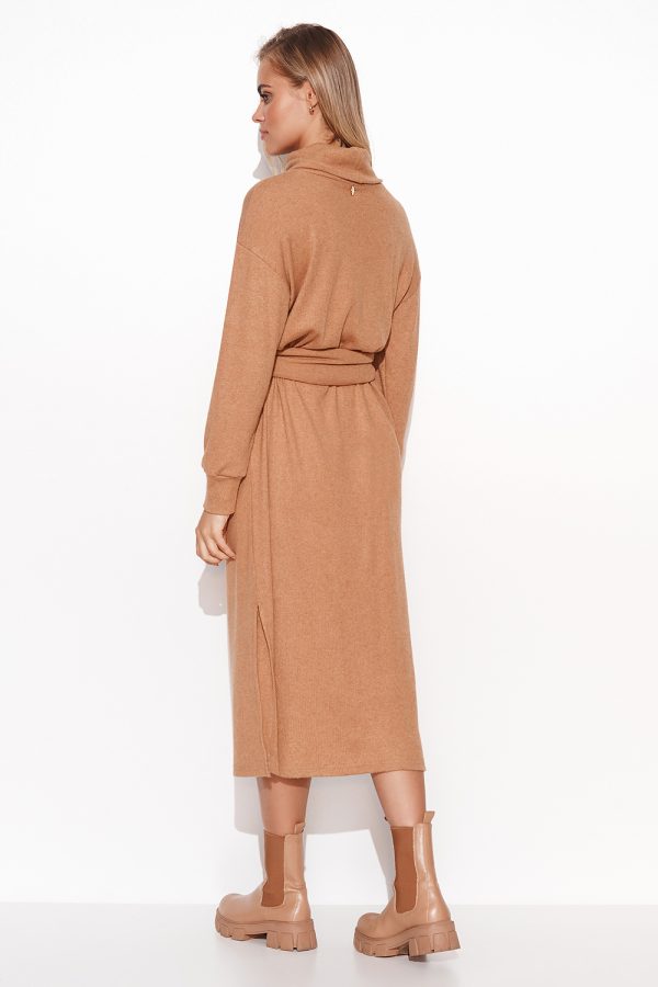 Brown Daydress in Day Dresses with Spandex and Viscose