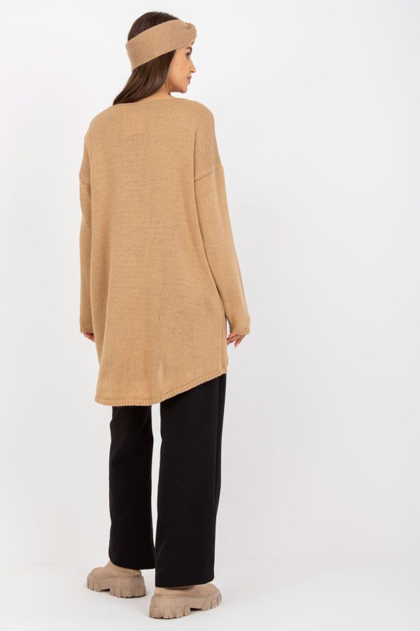 Brown Jumper in Sweaters, Pullovers, Jumpers, Turtlenecks, Boleros, Shrugs with Acrylic and Spandex