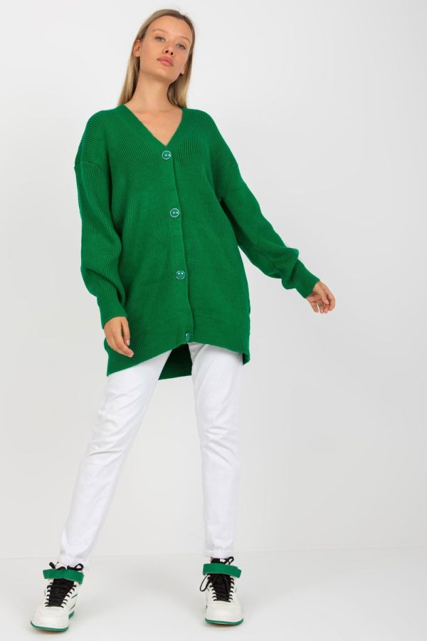 Green Cardigan in Cardigans For Women, Ponchos with Acrylic
