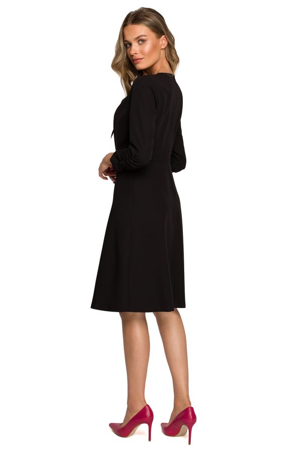 Black Daydress in Day Dresses with Spandex, Polyester and Viscose