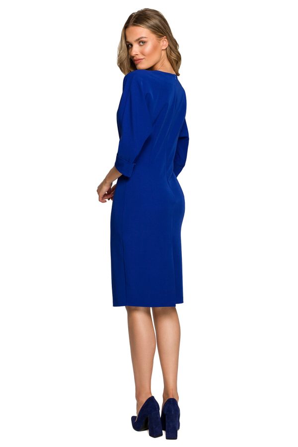 Blue Daydress in Day Dresses with Spandex, Polyester and Viscose