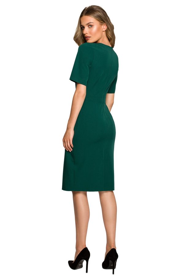Green Daydress in Day Dresses with Spandex, Polyester and Viscose