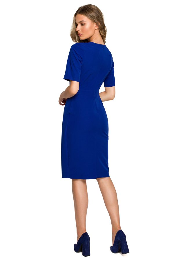 Blue Daydress in Day Dresses with Spandex, Polyester and Viscose