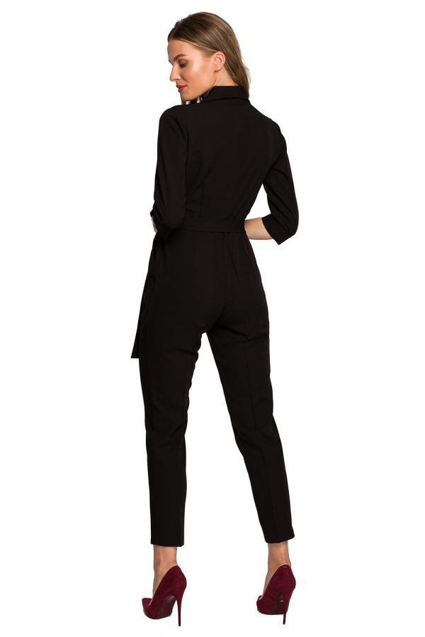 Black Suit in Playsuits For Women with Spandex, Polyester and Viscose