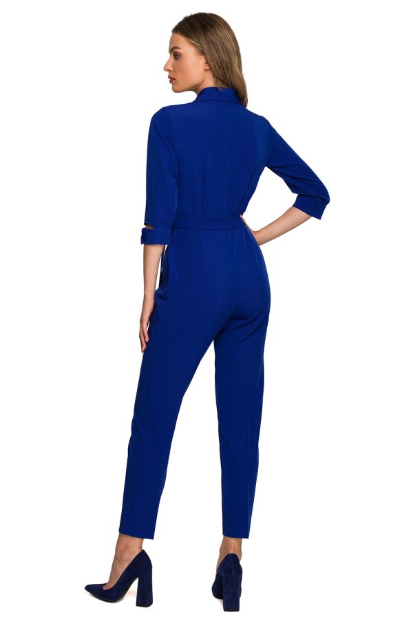 Blue Suit in Playsuits For Women with Spandex, Polyester and Viscose
