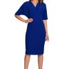 Blue Daydress in Day Dresses with Spandex, Polyester and Viscose