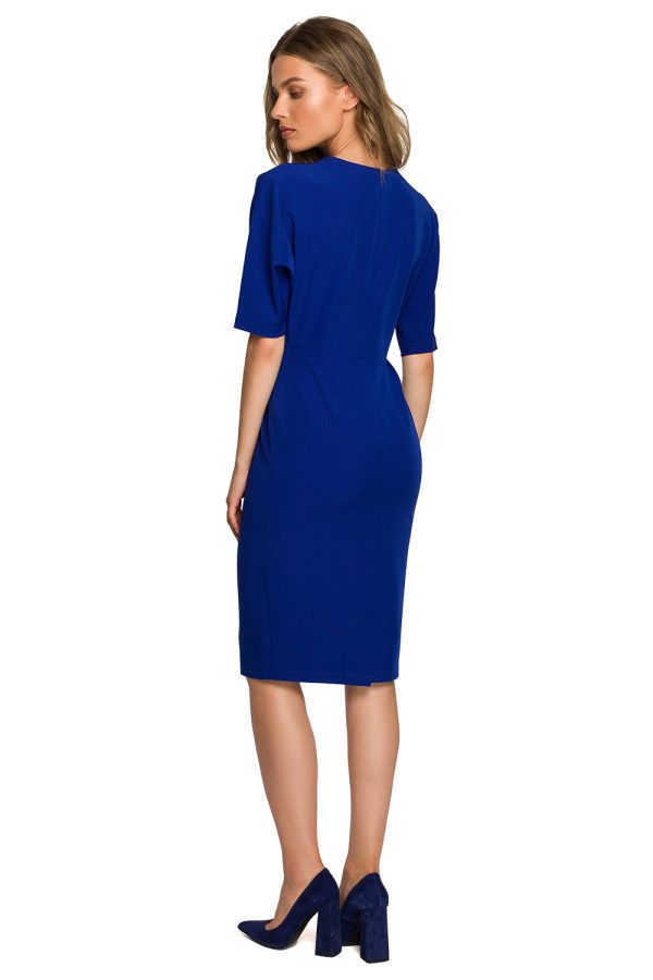 Blue Daydress in Day Dresses with Spandex, Polyester and Viscose