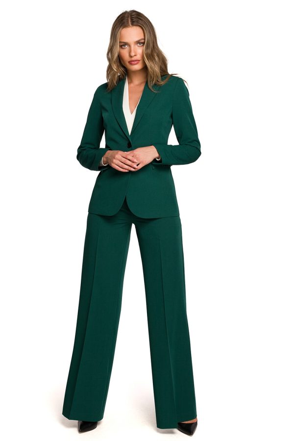 Green Jacket in Jackets, Vests For Women with Spandex, Polyester and Viscose