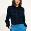 navy blue Blouse model 171293 Nife