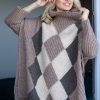 953369 Multicolor Turtleneck in Sweaters, Pullovers, Jumpers, Turtlenecks, Boleros, Shrugs with Acrylic, Polyamide, Polyester and Wool