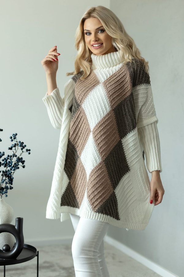 Multicolor Turtleneck in Sweaters, Pullovers, Jumpers, Turtlenecks, Boleros, Shrugs with Acrylic, Polyamide, Polyester and Wool
