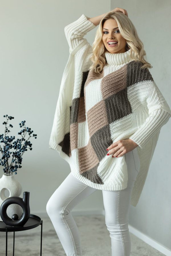 Multicolor Turtleneck in Sweaters, Pullovers, Jumpers, Turtlenecks, Boleros, Shrugs with Acrylic, Polyamide, Polyester and Wool