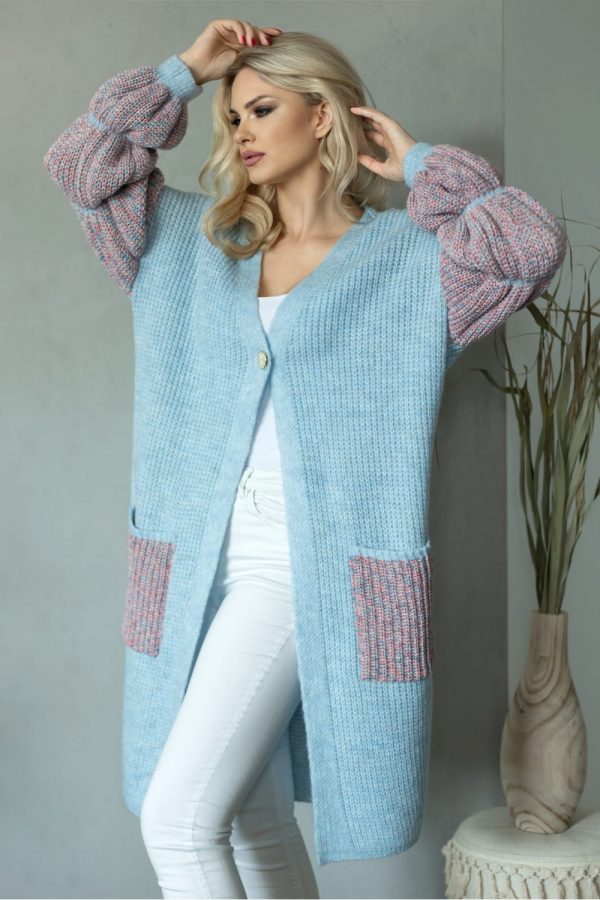 Multicolor Cardigan in Cardigans For Women, Ponchos with Acrylic, Polyamide, Polyester and Wool