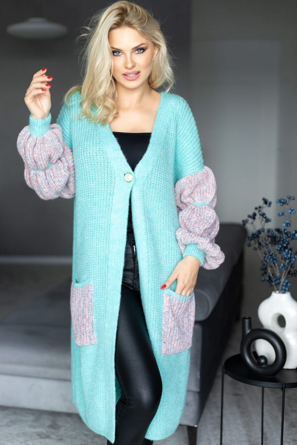 Multicolor Cardigan in Cardigans For Women, Ponchos with Acrylic, Polyamide, Polyester and Wool