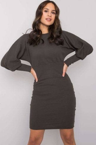 954546 Green Daydress in Day Dresses with Cotton and Spandex