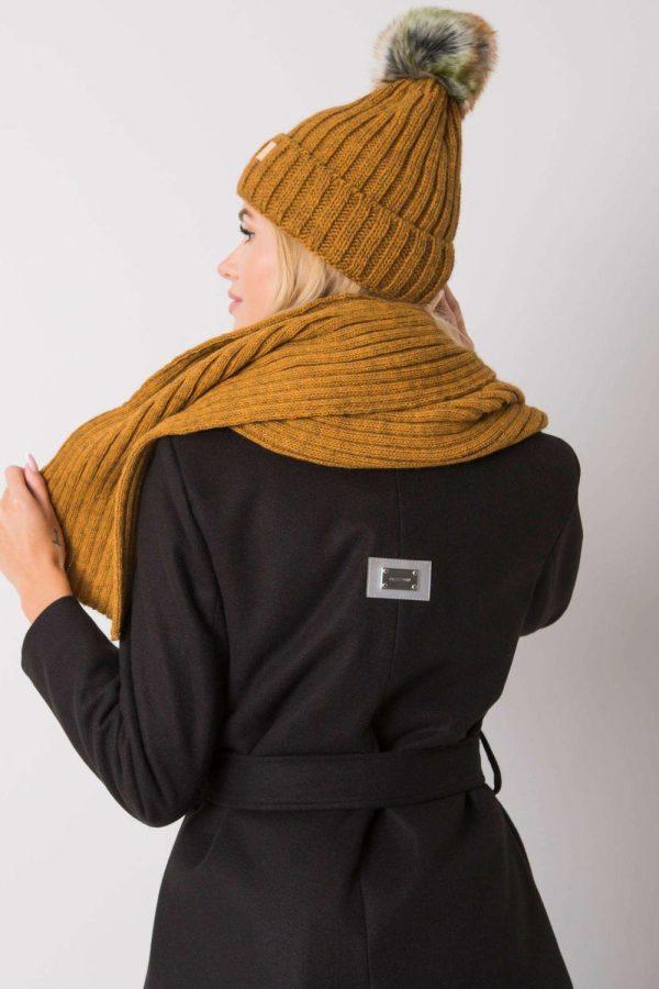 Yellow Set in Caps & Hats For Women with Acrylic