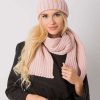 954843 Pink Set in Caps & Hats For Women with Acrylic