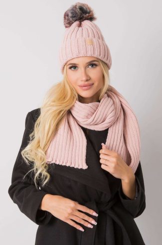 Pink Set in Caps & Hats For Women with Acrylic
