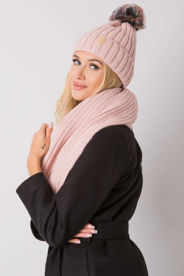 Pink Set in Caps & Hats For Women with Acrylic