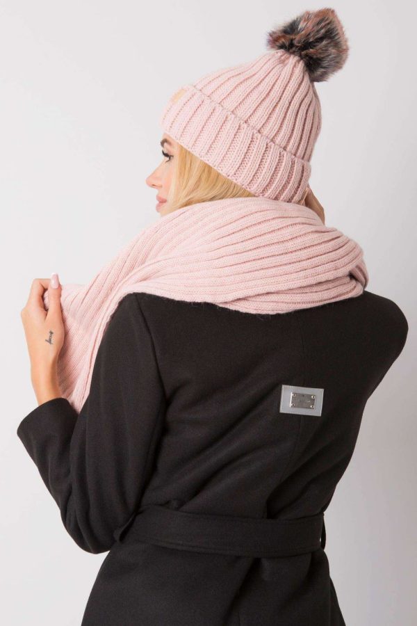 Pink Set in Caps & Hats For Women with Acrylic