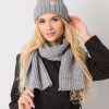 Grey Set in Caps & Hats For Women with Acrylic