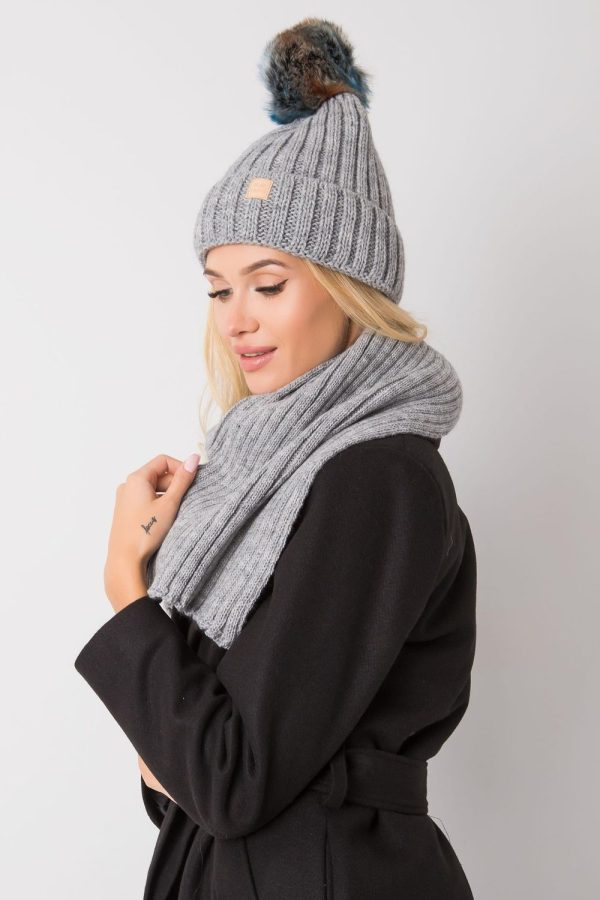 Grey Set in Caps & Hats For Women with Acrylic