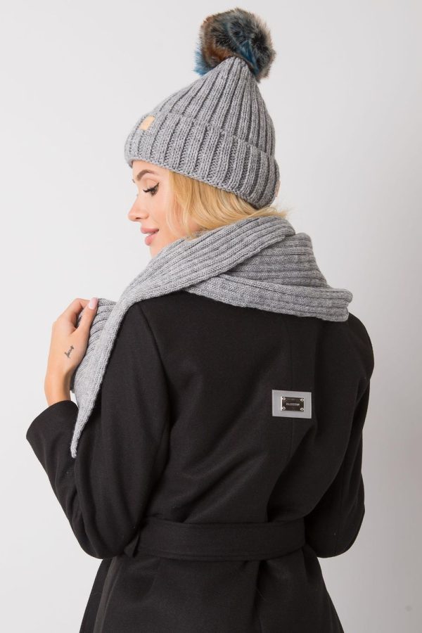 Grey Set in Caps & Hats For Women with Acrylic