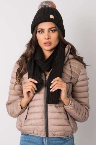 Black Set in Caps & Hats For Women with Acrylic