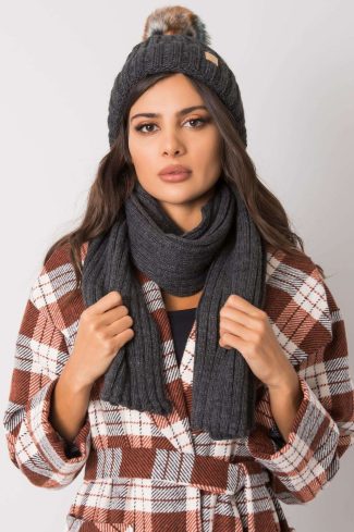 Grey Set in Caps & Hats For Women with Acrylic