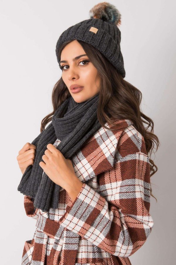 Grey Set in Caps & Hats For Women with Acrylic