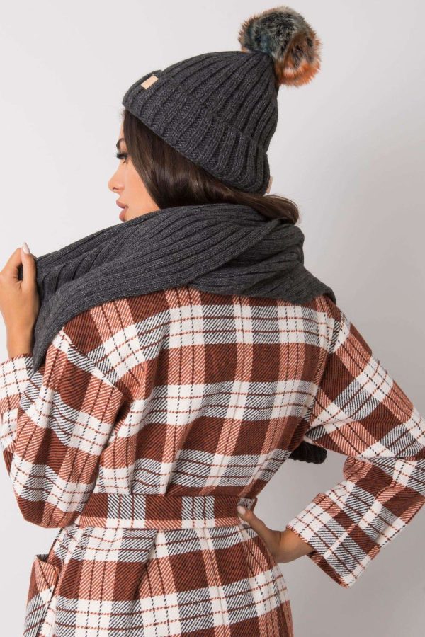 Grey Set in Caps & Hats For Women with Acrylic
