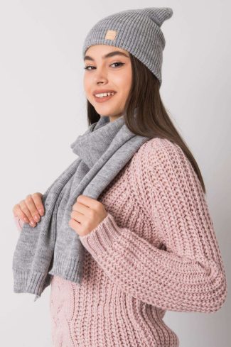 Grey Set in Caps & Hats For Women with Acrylic