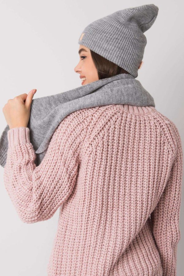 Grey Set in Caps & Hats For Women with Acrylic