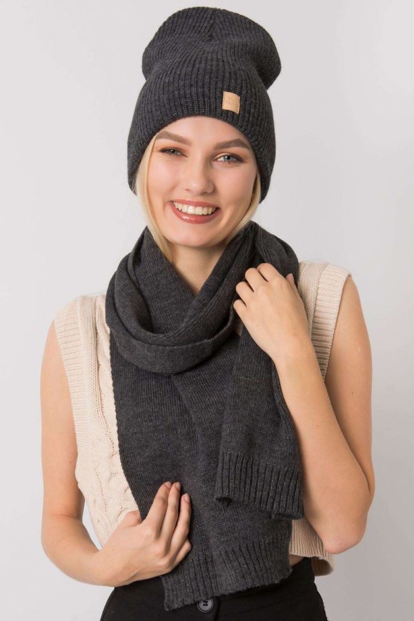 Grey Set in Caps & Hats For Women with Acrylic