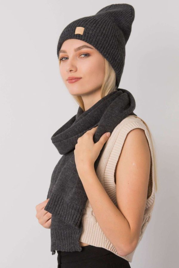 Grey Set in Caps & Hats For Women with Acrylic