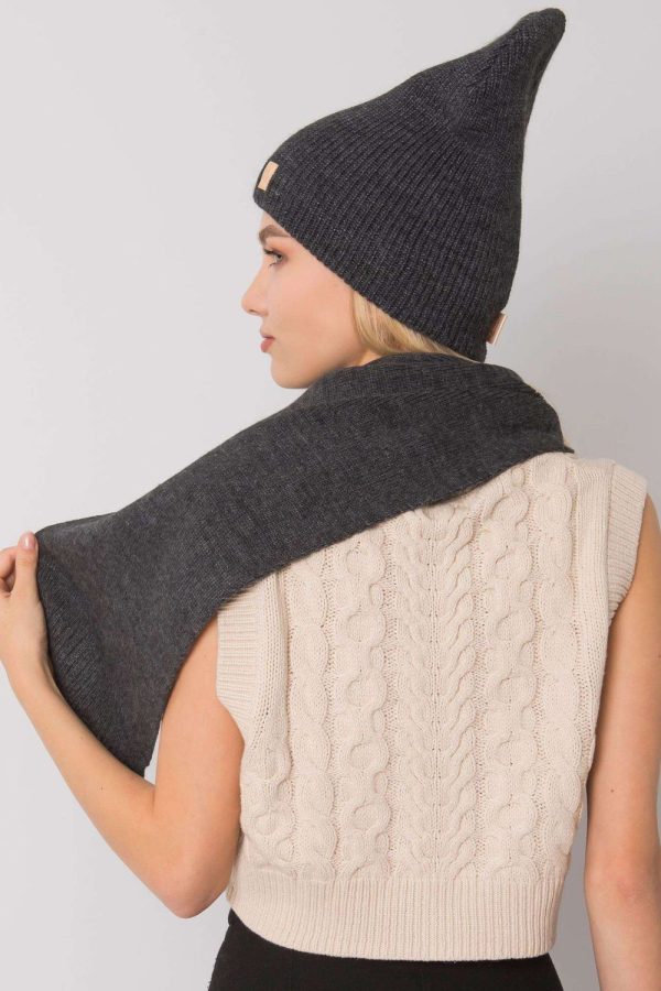 Grey Set in Caps & Hats For Women with Acrylic