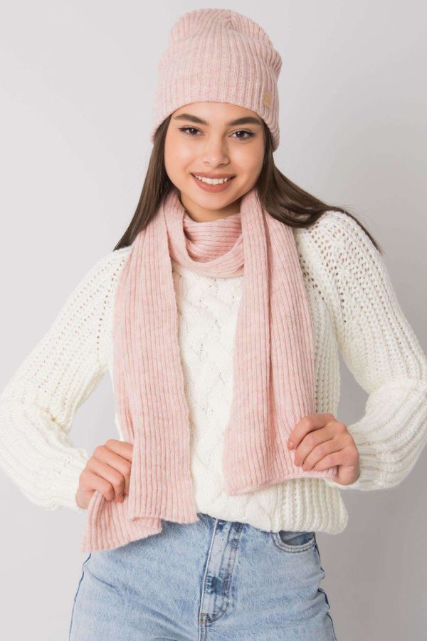 Pink Set in Caps & Hats For Women with Acrylic