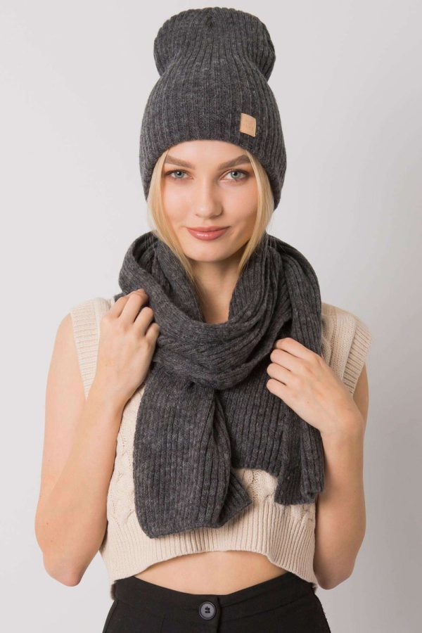 Grey Set in Caps & Hats For Women with Acrylic