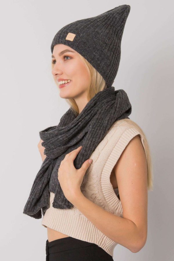 Grey Set in Caps & Hats For Women with Acrylic