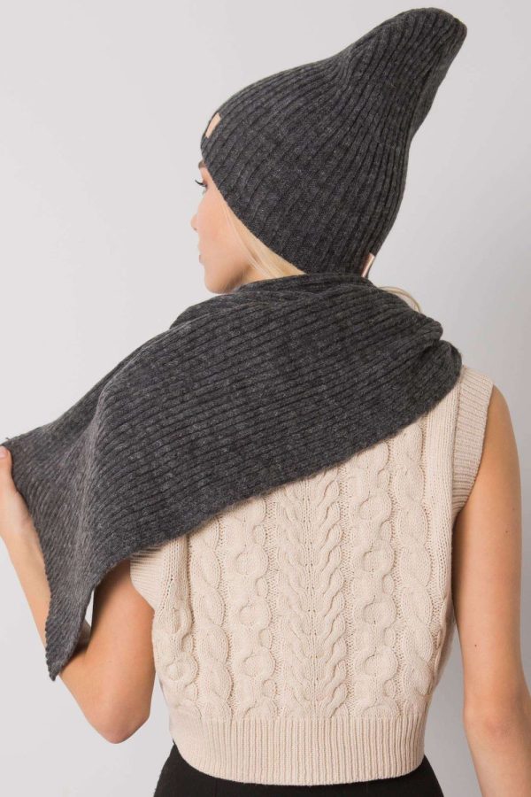 Grey Set in Caps & Hats For Women with Acrylic