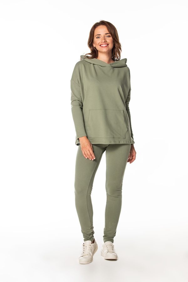 Green Sweatshirt 6 in Cotton and Polyester