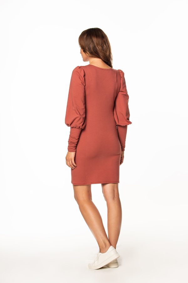 Brown Daydress in Day Dresses with Cotton and Polyester