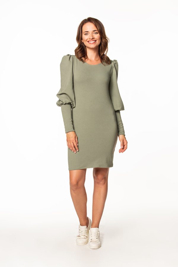 Green Daydress in Day Dresses with Cotton and Polyester