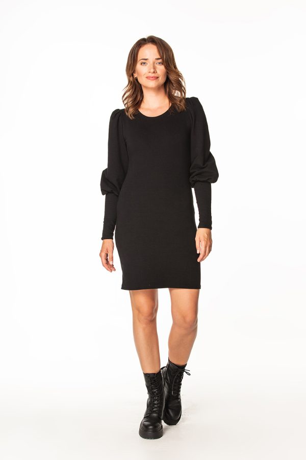 Black Daydress in Day Dresses with Cotton and Polyester