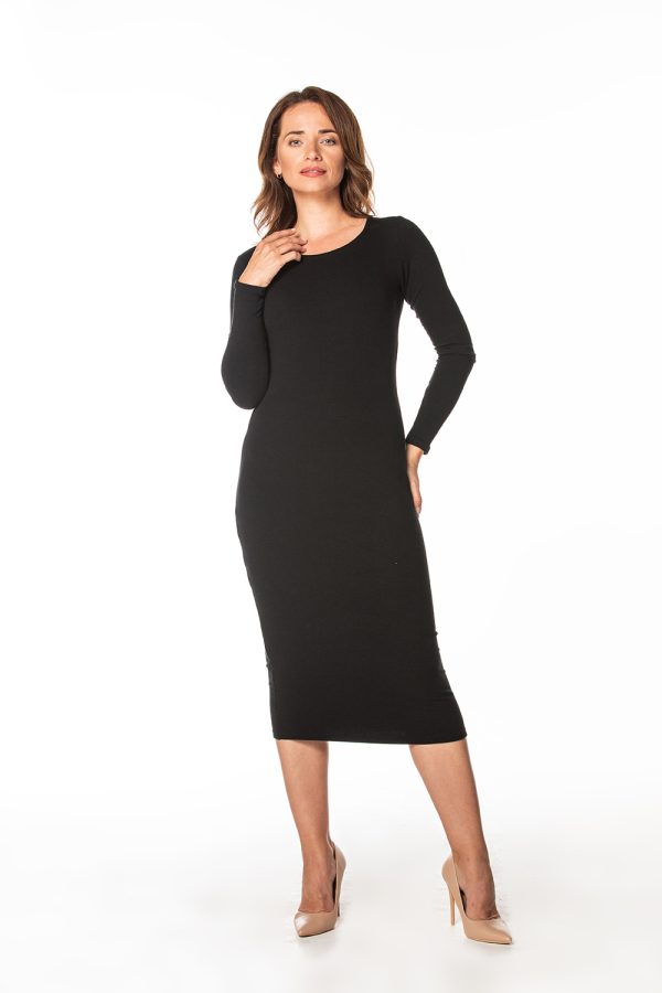 Black Daydress 4 in Cotton and Polyester