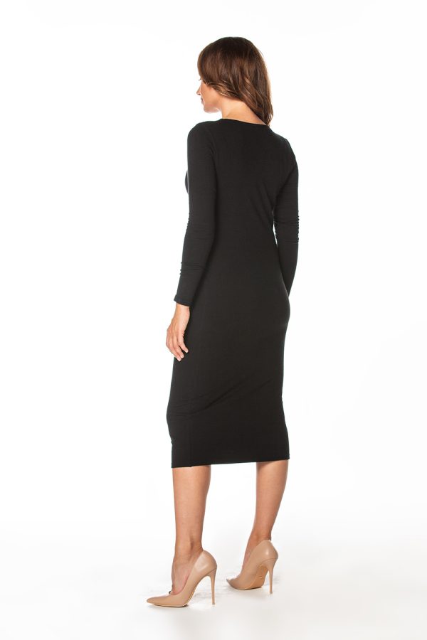Black Daydress 4 in Cotton and Polyester